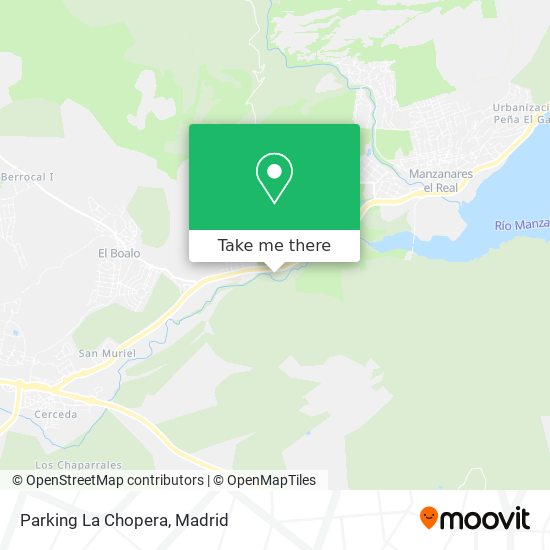 mapa Parking La Chopera