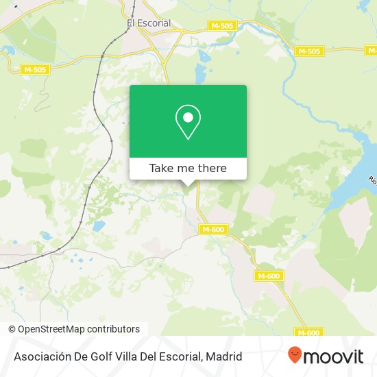 Asociación De Golf Villa Del Escorial map
