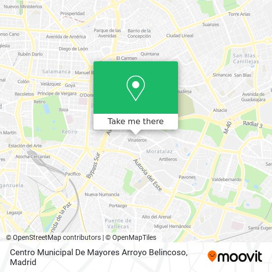 Centro Municipal De Mayores Arroyo Belincoso map