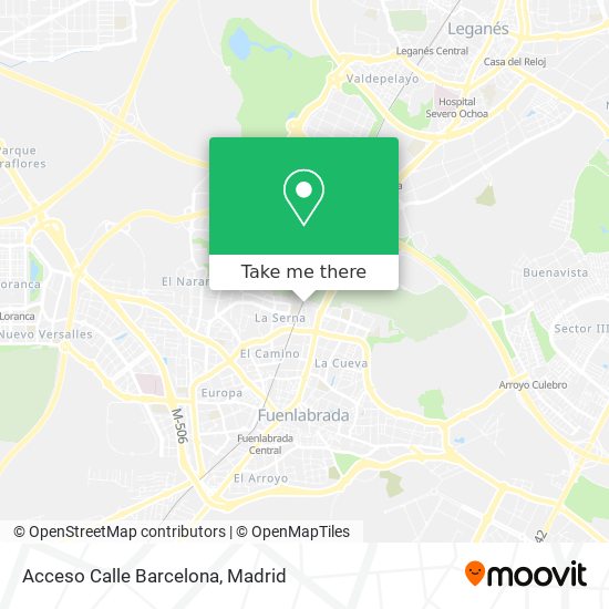 Acceso Calle Barcelona map