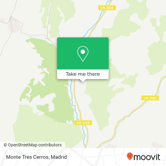 Monte Tres Cerros map