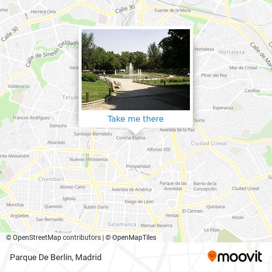 mapa Parque De Berlín