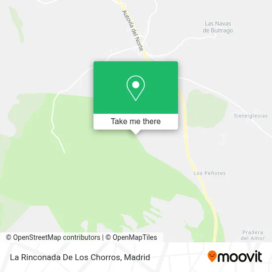 La Rinconada De Los Chorros map