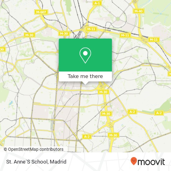 mapa St. Anne´S School