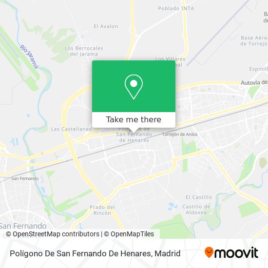 mapa Polígono De San Fernando De Henares