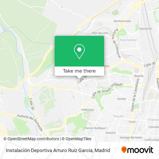 Instalación Deportiva Arturo Ruiz García map