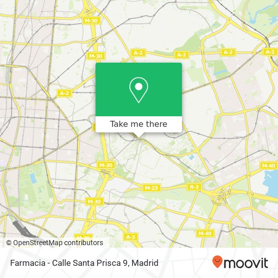 mapa Farmacia - Calle Santa Prisca 9