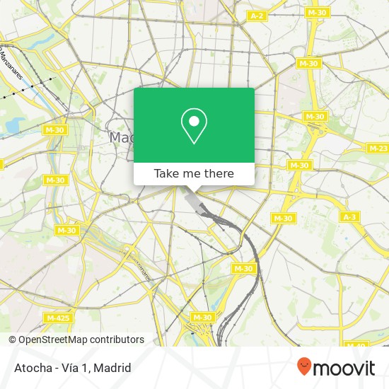 Atocha - Vía 1 map