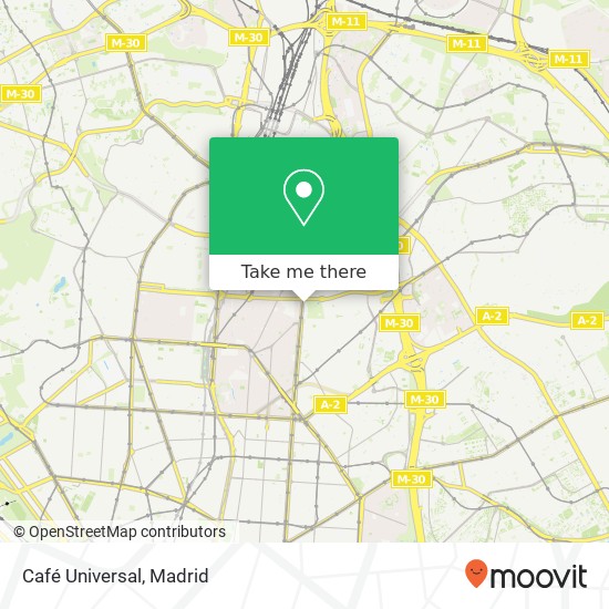 mapa Café Universal