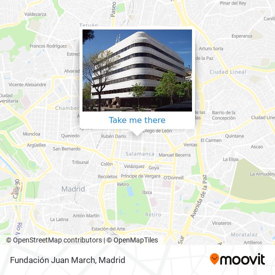 mapa Fundación Juan March