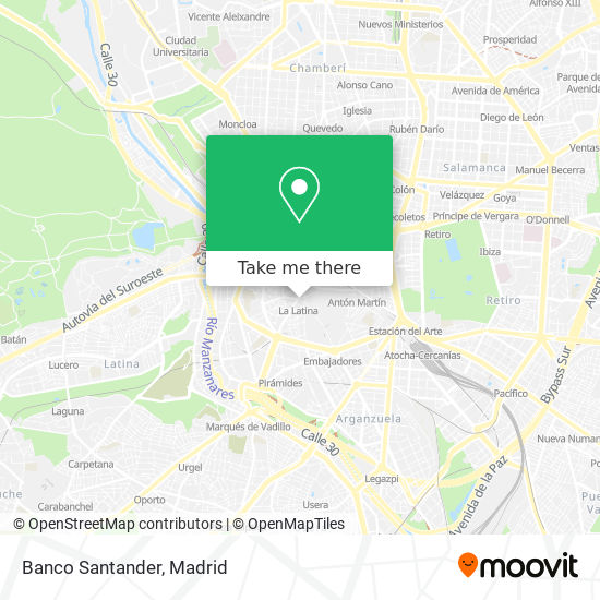 Banco Santander map