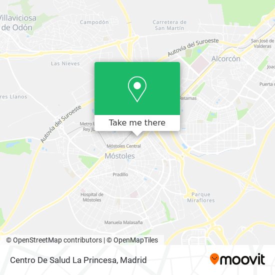 Centro De Salud La Princesa map