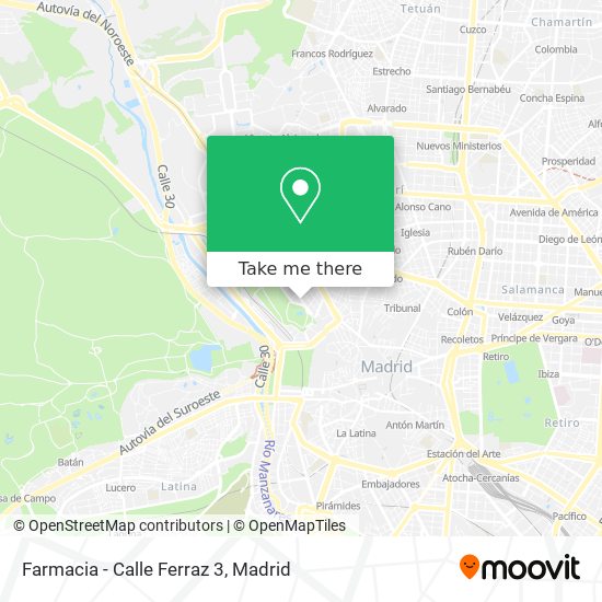 Farmacia - Calle Ferraz 3 map