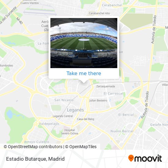 Estadio Butarque map