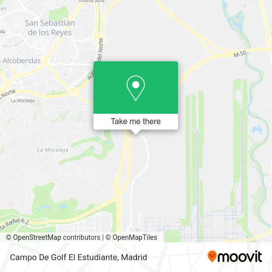 Campo De Golf El Estudiante map