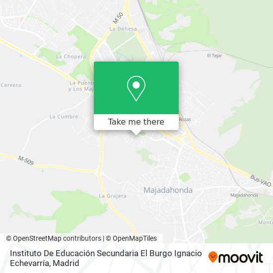 mapa Instituto De Educación Secundaria El Burgo Ignacio Echevarría