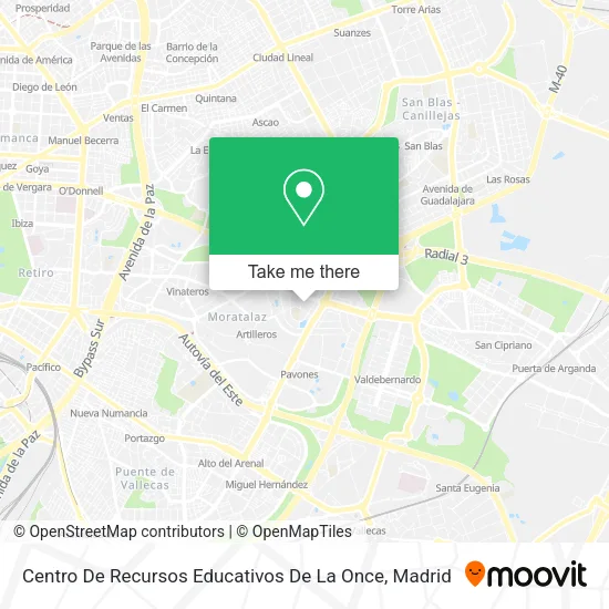 Centro De Recursos Educativos De La Once map