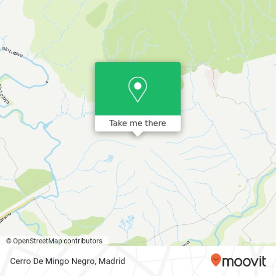 Cerro De Mingo Negro map