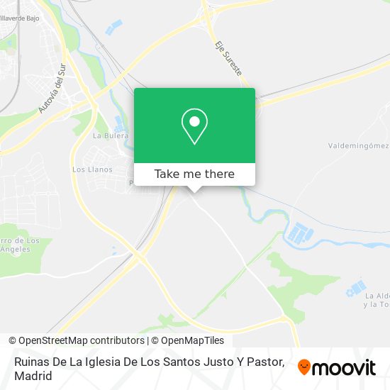 Ruinas De La Iglesia De Los Santos Justo Y Pastor map