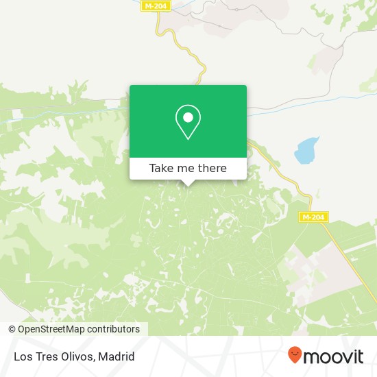 Los Tres Olivos map