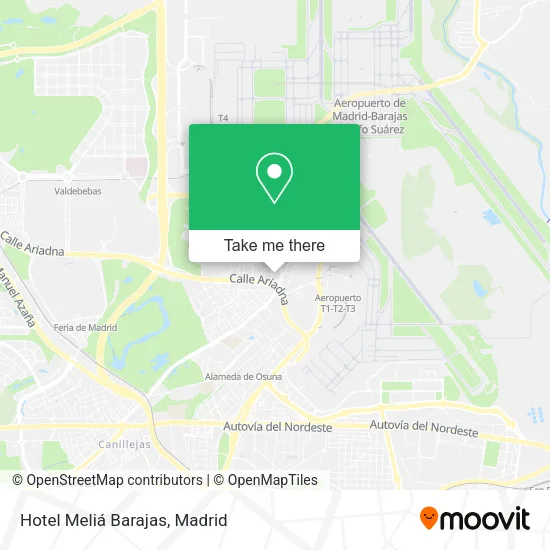 Hotel Meliá Barajas map