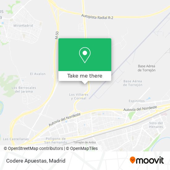 Codere Apuestas map