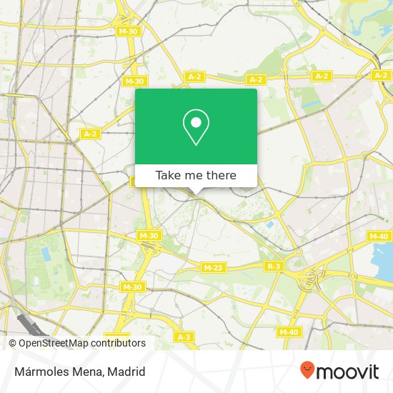 Mármoles Mena map