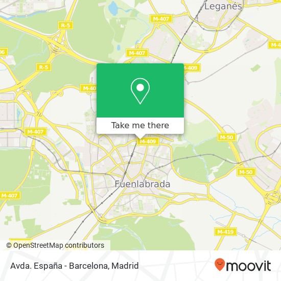 mapa Avda. España - Barcelona