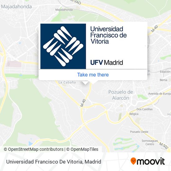 mapa Universidad Francisco De Vitoria