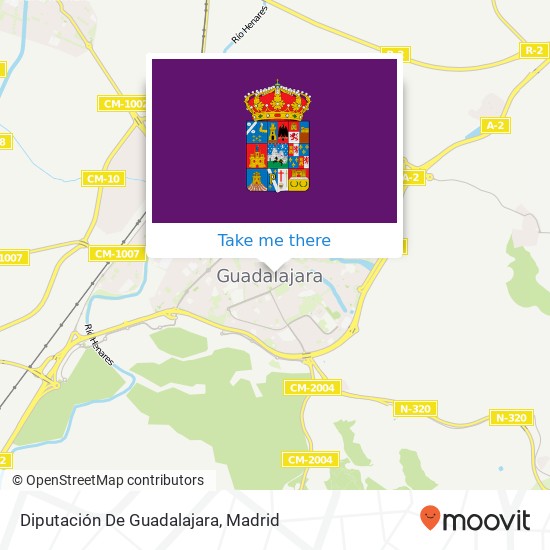 Diputación De Guadalajara map