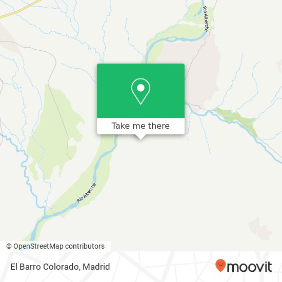 El Barro Colorado map