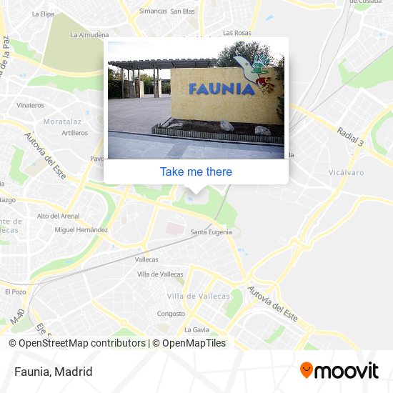 Faunia map