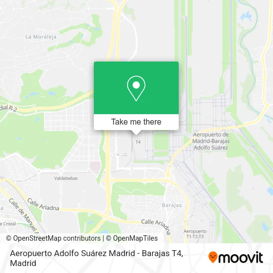 Aeropuerto Adolfo Suárez Madrid - Barajas T4 map