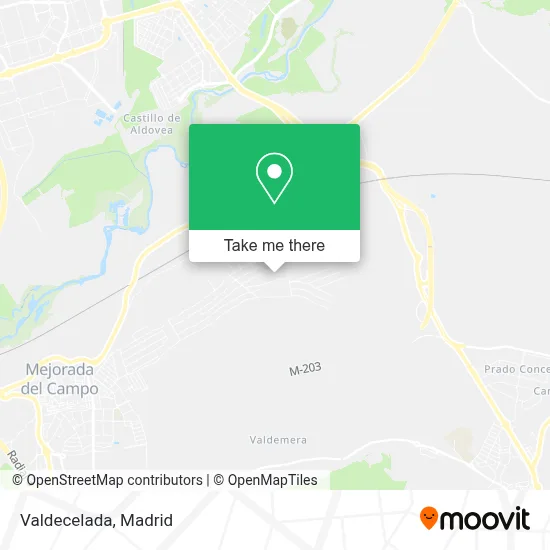 Valdecelada map