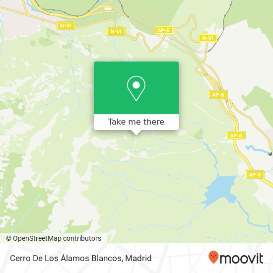 Cerro De Los Álamos Blancos map