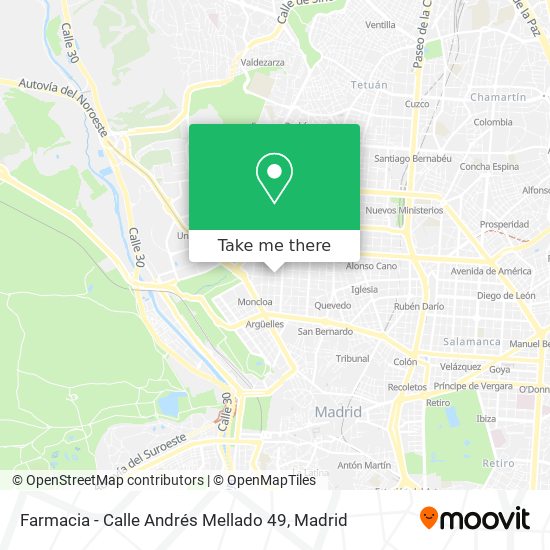 Farmacia - Calle Andrés Mellado 49 map