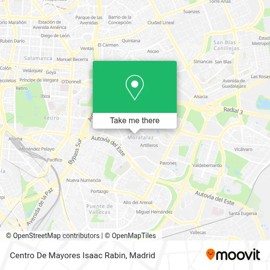 Centro De Mayores Isaac Rabin map