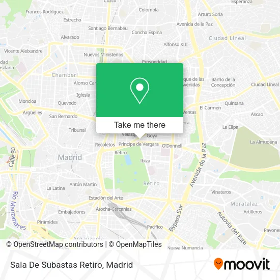 Sala De Subastas Retiro map