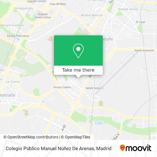 mapa Colegio Público Manuel Núñez De Arenas