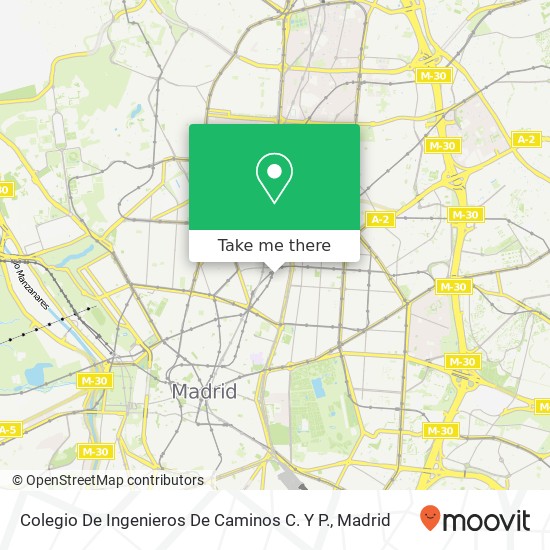 Colegio De Ingenieros De Caminos C. Y P. map