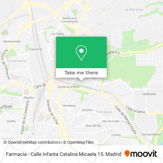 mapa Farmacia - Calle Infanta Catalina Micaela 15