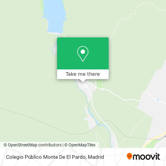 Colegio Público Monte De El Pardo map