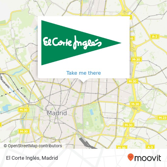 mapa El Corte Inglés