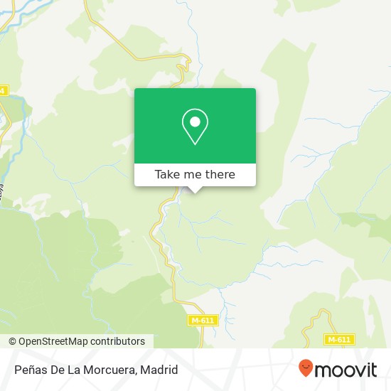 mapa Peñas De La Morcuera