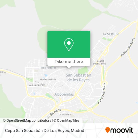mapa Cepa San Sebastián De Los Reyes