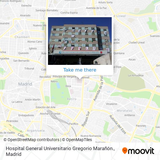 Hospital General Universitario Gregorio Marañón. map