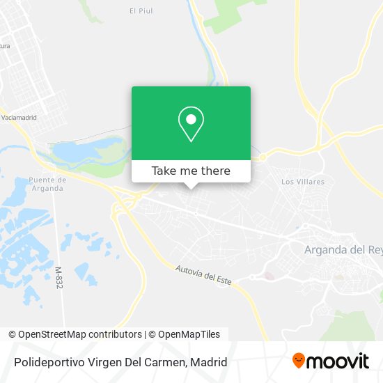 mapa Polideportivo Virgen Del Carmen