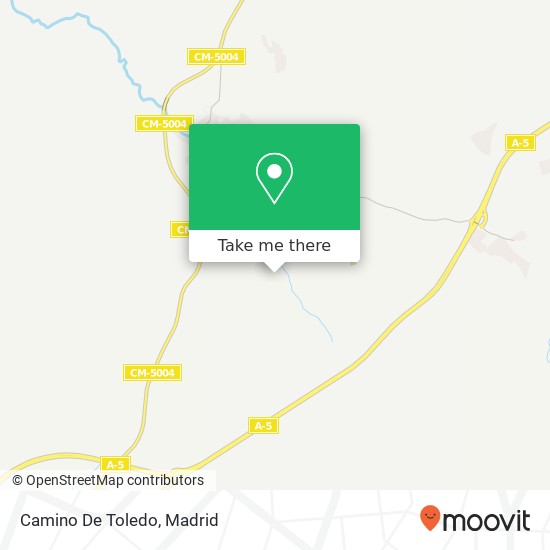 mapa Camino De Toledo