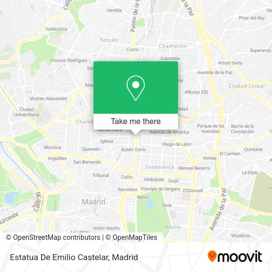 Estatua De Emilio Castelar map