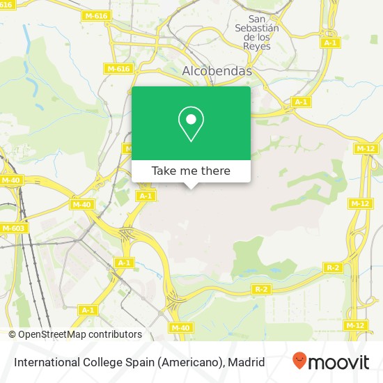 mapa International College Spain (Americano)